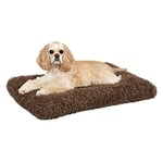 MidWest Homes for Pets 40630-CC Lits de luxe pour chiens - Lits super pelucheux pour chiens et chats - Idéal pour les cages de chiens de 76,96 cm - Lavable en machine et passe au sèche-linge ; Cacao