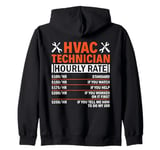 HVAC Technician Hourly Rate AC Repairman HVAC Installer Zip Hoodie