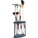 VEVOR Support Range Outils de Jardin 19 Emplacements Porte-outils de Garage en PP pour Rangement, Organisation, Stockage des Coins d'Abri Extérieur des Outils, Râteaux, Balais, Pelles à Long Manche