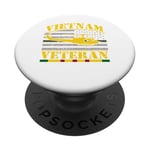 Vietnam Veteran UH -1 Huey Helicopter Crew PopSockets PopGrip Adhésif