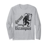 Gruss Vom Krampus Ugly Christmas Monster Men Women Kids Long Sleeve T-Shirt