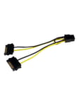 StarTech.com SATA Power to 6 Pin PCI Express Video Card Power Cable Adapter