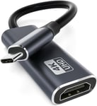 Adaptateur Usb C Vers Hdmi 4K, Usb C Hdmi, Adaptateur Usb Type C À Hdmi 4K (Thunderbolt 3 Compatible) Avec Sortie Audio Vidéo Compatible Avec Iphone 15, Macbookpro/Air, Xps15/13,Ipad Pro, Galaxy S20