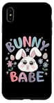 Coque pour iPhone XS Max Bunny Babe Fleurs de lapin de Pâques