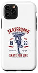 iPhone 11 Pro Skate For Life 1993 for Men Boys Skateboard Case