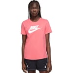 T-Shirt Nike Vêtement de Sport Icône Futura Tee DX7906 894 Rose Blanc Logo