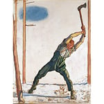 Ferdinand Hodler Woodcutter Large Wall Art Print Canvas Premium Poster Mural