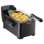 Deep Fat Fryer Large 3.5 Litre Chip Pan with Viewing Window Adjustable Temp