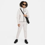 Nike Tech Fleece Full Tracksuit Set Big Kids Girls Grey Purple Large Age 12-13