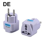 Adaptateur universel DE prise US/UK/AU/DE,convertisseur DE chargeur DE courant alternatif mural,2 prises rondes q1 - Type DE-5pcs