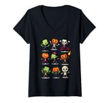 Womens Adorable Halloween Characters Kids Costumes Party V-Neck T-Shirt