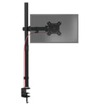 Duronic Single Monitor Arm Stand DMT151X2, PC Desk Mount, Extra Tall 100cm Pole,