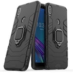 Compatible avec ASUS ZenFone Max Pro (ZB602KL) Coque, Anneau de Support Téléphone Voiture Magnétique Bague 360 Étui de Protection pour ASUS ZenFone Max Pro (M1) ZB602KL (Noir)