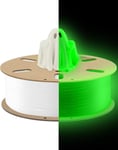 Filament PLA Plus - 1,75 mm - Vert phosphorescent - 1 kg - Pour impression 3D - Sans enchevêtrement - Précision dimensionnelle +/- 0,05 mm - Performance constante pour imprimante 3D.[G1568]