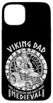 iPhone 15 Plus Funny Viking Dad Medieval Lawn Mower Lawnmower Father Figure Case