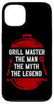 iPhone 13 BBQ Smoker Grill Master The Man The Myth The Legend Badge Case