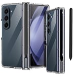 AICase pour Galaxy Z Fold 5 Coque Originale Protecteur d'écran Intégré avec Porte-Stylo S 360 Coque de Protection Intégrale pour Samsung Galaxy Z Fold 5 5G Coque 2023 Clair