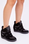 'Hitop' Wedge Trainers With A Front Lace Up