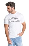 Gianni Kavanagh Men's White Attitude Tee T-Shirt, S