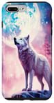 iPhone 7 Plus/8 Plus White Wolf in Fantasy Style Art| For Wolf Enthusiasts Case