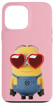 Coque pour iPhone 13 Pro Max Minions Cute Bob In Love Heart Shaped Glasses Portrait