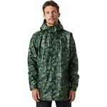 Helly Hansen Men's Moss RAIN Coat, 476 Spruce AOP, S