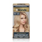 Bblonde Highlighting Kit, Permanent Lightener, Permanent Blonde Bleach Hair Dye, Professional Results, With Avocado Oil, Lifts 8-9 levels – Blonding Kit No 2