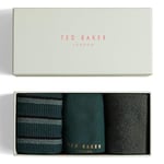 Ted Baker Gift Set Mens Socks London Lowride Assorted Cotton  3 Pack UK 7-11