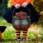 Plastic Halloween Candy Kettles Black Halloween Cauldron  Kids Toy