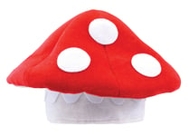 Adults Toadstool Hat Mushroom Mario Toad Fancy Dress Costume Fairy Tale Nature