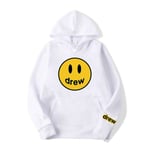 Drew Smiling Face Tröja Herr Samma modell Justin Bieber Same Street Par Klänning Hoodie White XXL