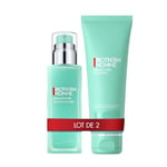 BIOTHERM HOMME – Aquapower - Routine Gel Hydratant Visage 48H 75 ml + Gel Nettoyant Visage et Barbe 125 ml - Soins Revitalisants Avant et Après Rasage - Tous Types de Peau – Effet Rafraîchissant