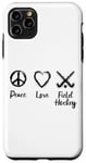 Coque pour iPhone 11 Pro Max Hockey sur gazon Amour Sports de plein air