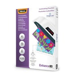 Fellowes A3 Laminating Pouches, Gloss Finish, 25 Sheets, 160 Micron (2 x 80 Micron) High Quality Finish with Image Last Directional Quality Mark, Ideal for Photos and Notices