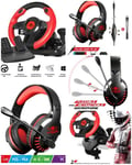 CASQUE PC + Volant et pédales de jeu Vidéo Race Pro Wheel 1 compatible WINDOWS 11/ PC SPIRIT OF GAMER PROGRAMMABLE 6 boutons