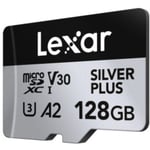 Lexar Professional 128GB SILVER PLUS microSDXC UHS-I Card