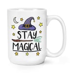 Stay Magical 15oz Large Mug Cup Funny Joke Magical Spell Witch Wizard