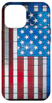 iPhone 13 Pro Max Red White Blue -Stars Stained Glass American Flag Case