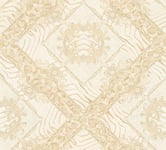 Papier peint Versace Papier Peint Design Vasmara Papier peint intissé 10.05 m x 0.70 m Beige Crème Or Made in Germany 349044 34904-4