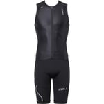 2XU Compression Full Zip Trisuit Herre - Svart - str. S