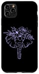 Coque pour iPhone 11 Pro Max Sensibilisation à l'Alzheimer Purple Elephant Dementia Alzheimer's Day