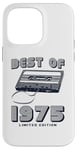 Coque pour iPhone 14 Pro Max Retro Best of 1975 Mixtape Vintage 50th Birthday Design