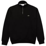 Sweat-shirt Lacoste  SWEATSHIRT ZIPPÉ  INTERLOCK COL MONTANT NOIR