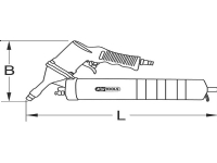 KS Tools 515.3900 Smörjpistol med tryckluft 6,30 bar