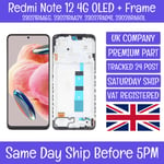 Xiaomi Redmi Note 12 23021RAAEG 23021RAA2Y OLED LCD Screen Display Digitizer+Fra