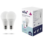 HBF - Pack de 2 ampoules led connectées Bluetooth E27 9W - Otio