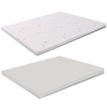 miasuite i sogni italiani Surmatelas en mousse à mémoire de forme 180x200 - épaisseur 10 cm, déhoussable en AloeVera.