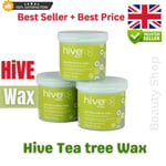 Hive Tea Tree Depilatory  425g Pack of 3 Creme  waxing Tub Pots Bikini