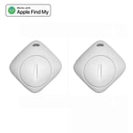 AiYaTo-Tracker GPS Bluetooth,Key Finder,Airtag,Fonctionne avec Apple Find My Global Network,Air Tag Locator,ITag pour IOS pour Sacs - Type 2pcs WHITE