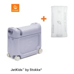 JETKIDS™ BY STOKKE® resväska BedBox™ Arctic Blue och madrass CloudSleeper™ vit